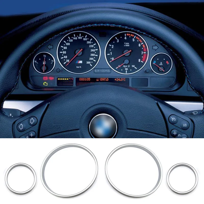 Dashboard dial Dash Ring Car Accessories interior decorative Speed Meter Gauge Cluster Bezel For BMW E38 E39 E53 X5 M5