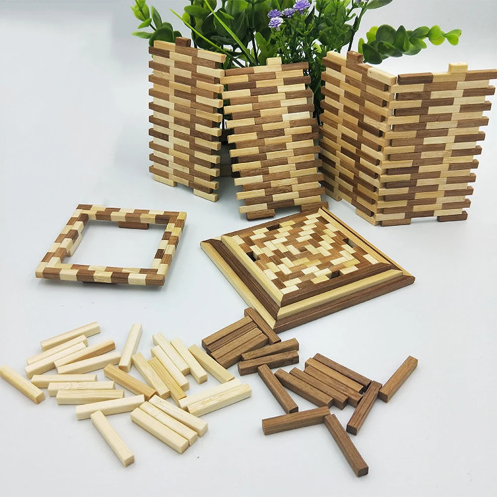 50PCS Multi-size Round Square Bamboo Sticks DIY Handcraft Making Modeling Materials Handmade building model materials 30cm long