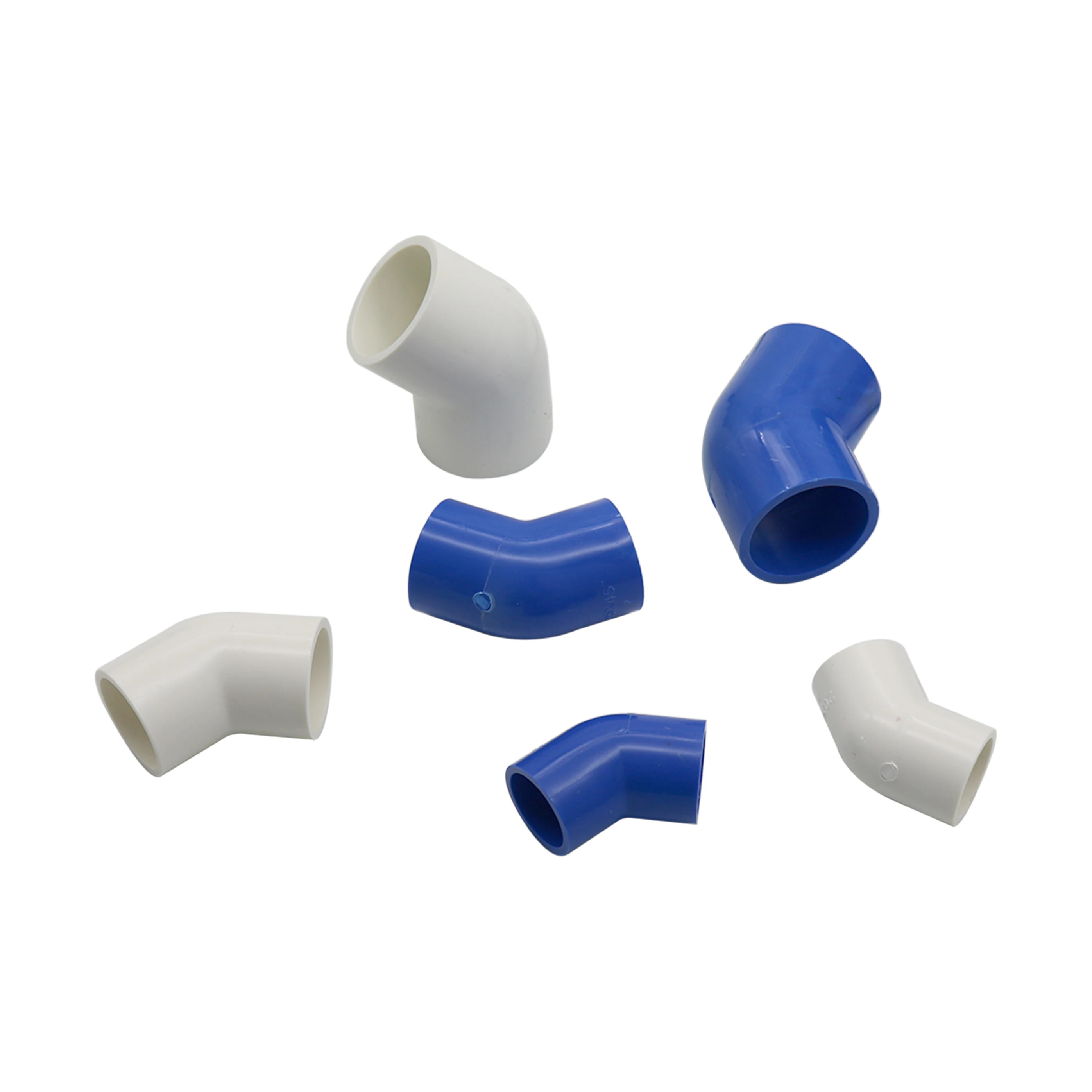 20mm 25mm 32mm Elbow PVC Connectors Garden Irrigation Water Pipe Connection Accessories 45 Degree Joint Plastic Connectors