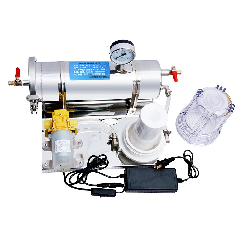 AC 100-240V เหล้าอัตโนมัติไวน์กรอง Aging เครื่องใช้ในครัวเรือนกรองเครื่องสแตนเลส Brewing อุปกรณ์ 300 กิโลกรัม/ชั่วโมง