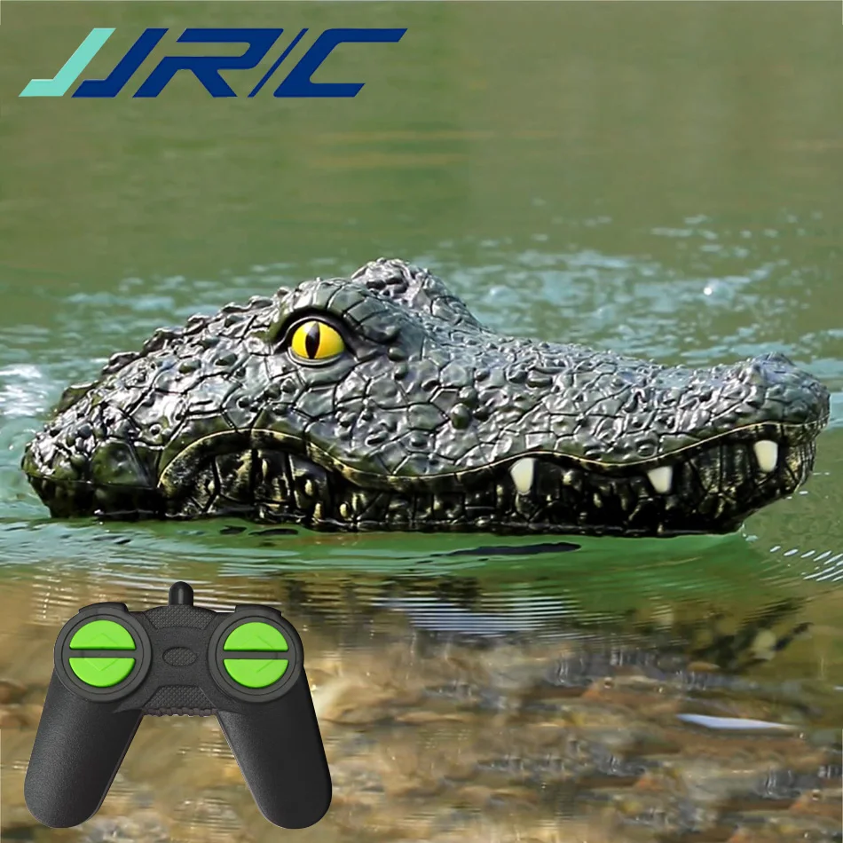 JJRC RC Boat Toy Crocodile Head Electric Simulation Vehicle Alligator Doll For Children Remote Control Spoof Boat Toys VS V005