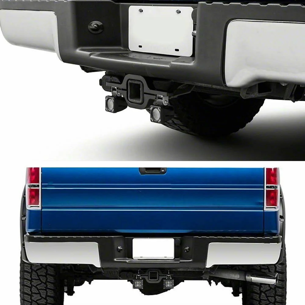 Universelle Halterung für Anhängerkupplung mit 4'' 60W LED-Arbeitsleuchte, Nebelscheinwerferhalterung, Rückfahrlicht für Offroad-Autos, LKWs und Anhänger – Detail 9