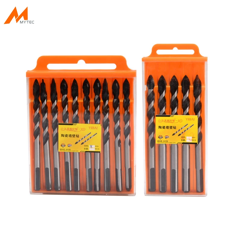 

5-10pcs Concrete Drill Bits Set 6mm 8mm 10mm 12mm Cement Marble Glass Tile Brick Masonry Drilling Tools Tungsten Carbide Tip