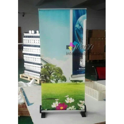 adjustable Quality Aluminum Double/Single Side A4/A3 Small Desk RollUP Banner, pull up banner