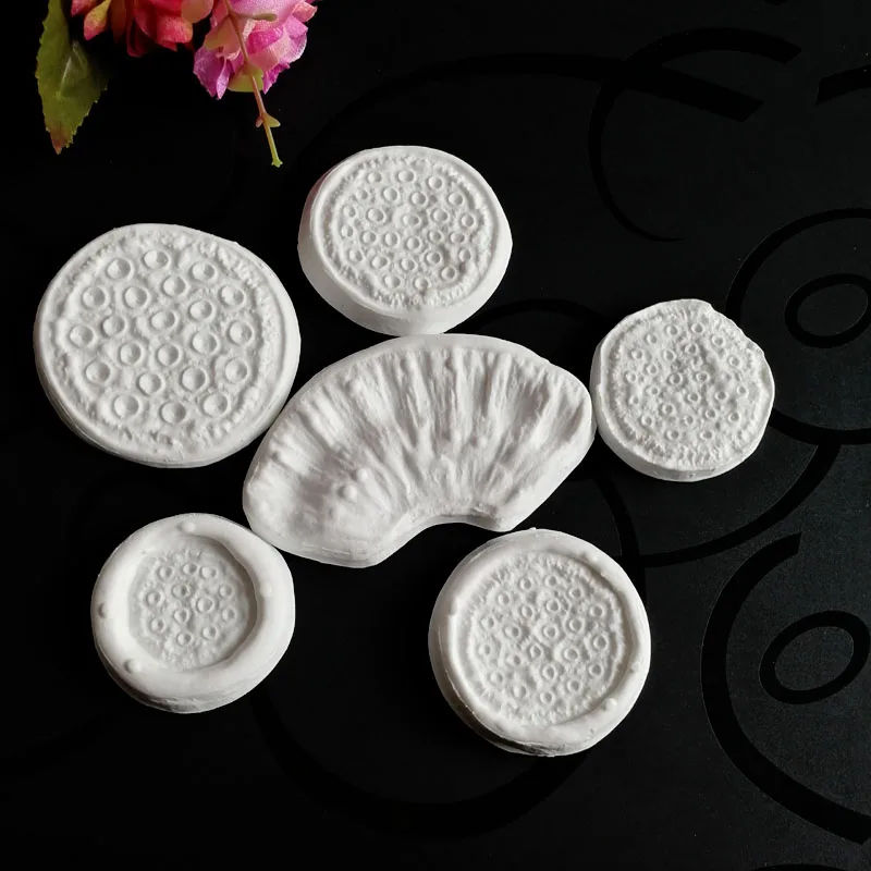 NEW 6pcs/lot Lotus Veiner Mould Silicone Mold Fondant Cake Decorating Tool Gumpaste Sugarcraft Chocolate Forms Bakeware M2455