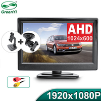 New AHD 1024x600 5 Inch Car Inside Parking Monitor with 2 Channels Vehicle Parking Video Display System