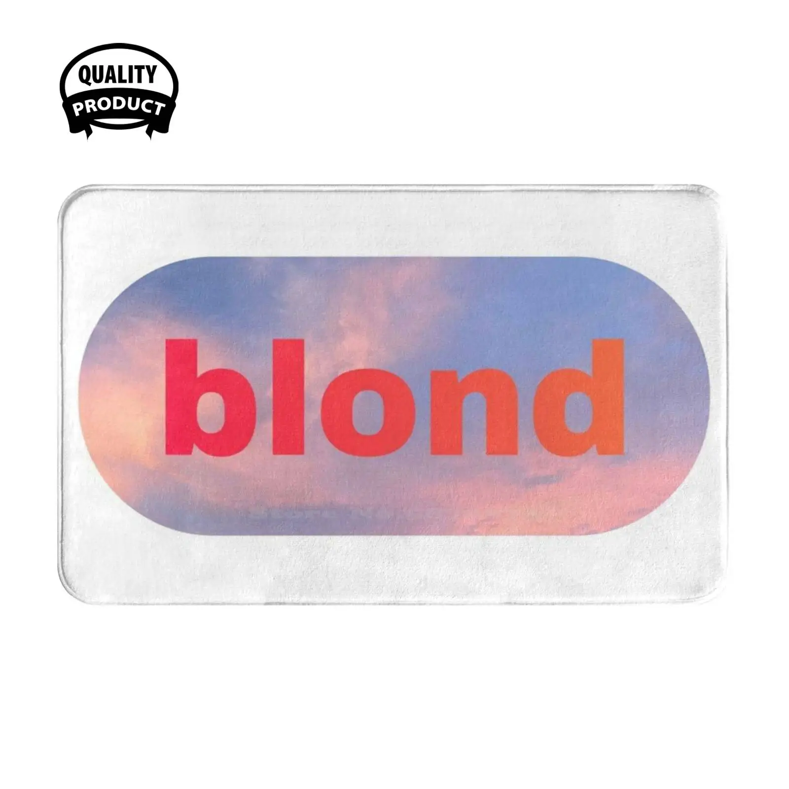 Blond Sunset Art Soft Cushion Home Carpet Door Mat Car Rug Sunset Blond Channel Music