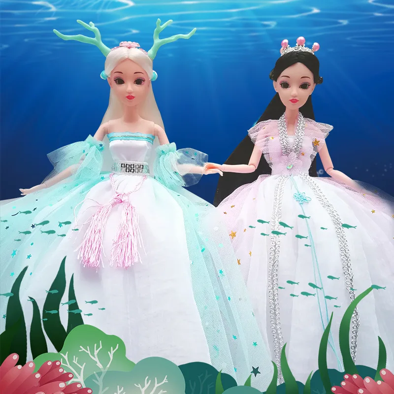 

1/6 Scale 30cm Ancient Costume Dragon Girl Fairy Dress Doll Joints Body Princess Dolls Figures Vinyl Model Kids Toy Girl Gift