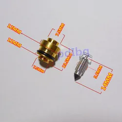 KPS motorcycle Keihin carburetor Needle valve + base kit for ZXR400/750 ZZR400/600 ZX400/600/900/1000 needle and Seats