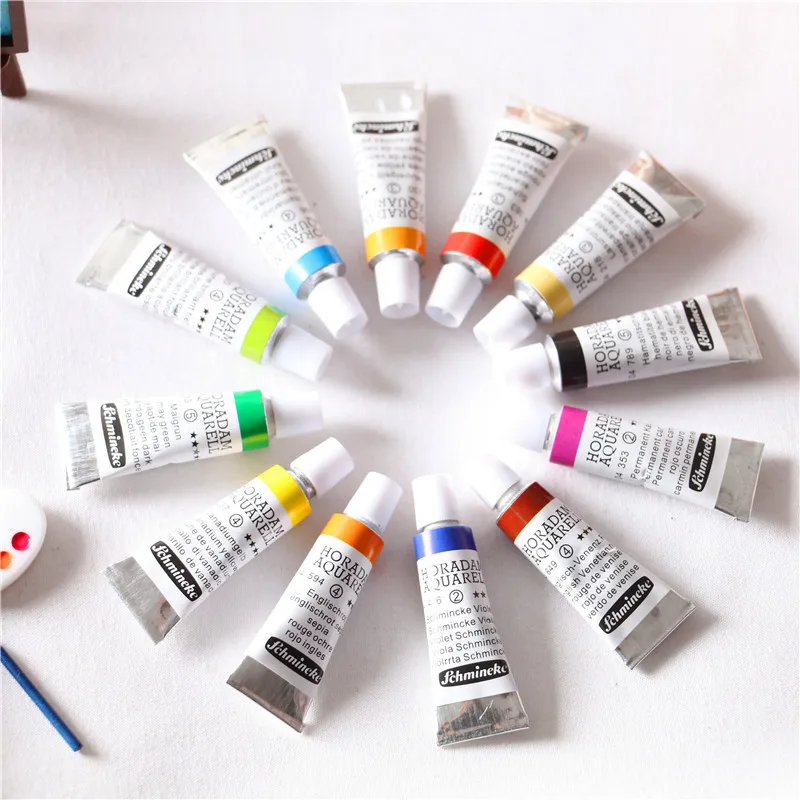 12PCS/Lot 1:12 Miniature Colorful Pigment Tube for Blyth OB11 BJD Doll House Drawing Decor Accessories