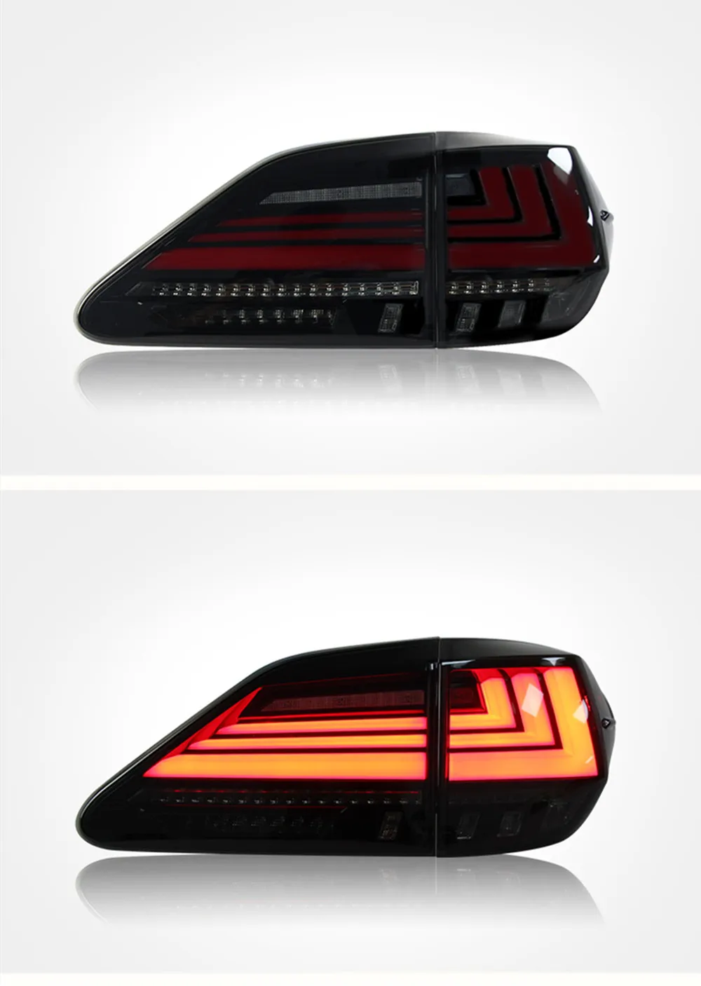 LED Rear Light for Lexus RX270 altezza RX350 09-15 with driving lights brake lights streamer turn lights accesorios para auto