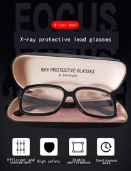 Genuine general ray protection lead glasses 0.5MMPB X-ray gamma ray protection radiology resistance for radioactive places.