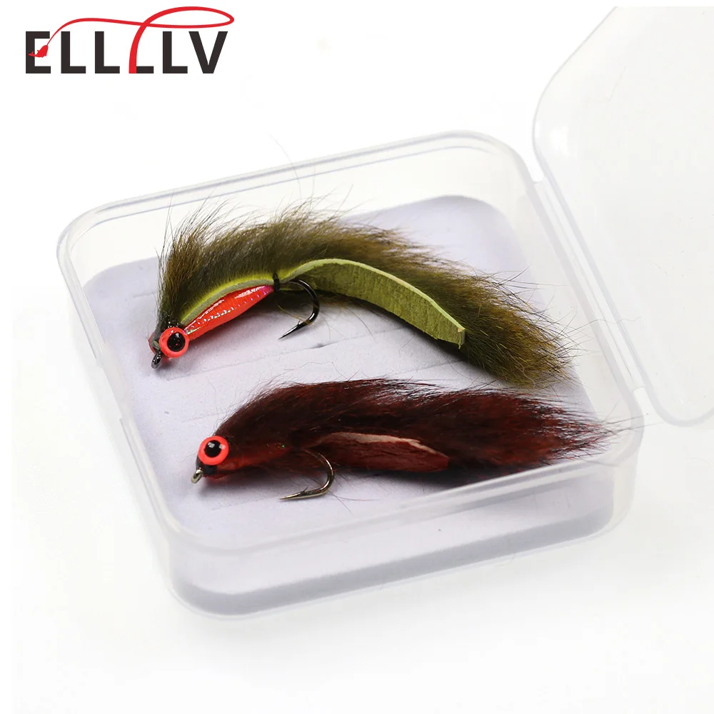 Oliver Zonker Streamer Senuelo Red Brown para lubina y trucha