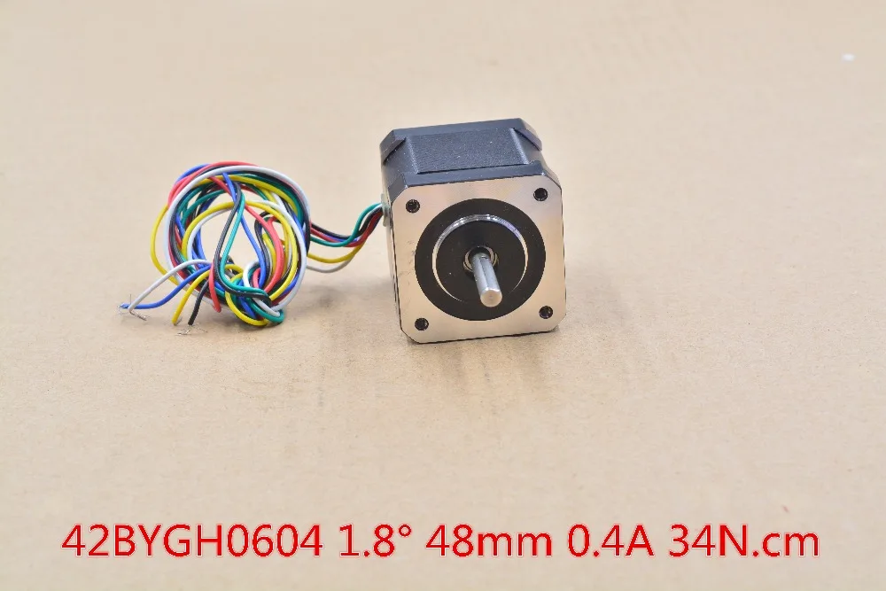 

stepper motor fuselage long 48mm 1.8 deg 0.4A 4 6 line for router mill cut laser cnc engraving # 42BYGH0604 1pcs