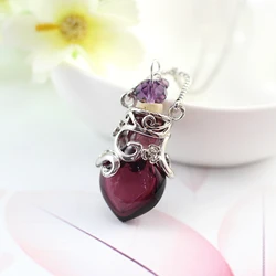 1PC Heart Glass Perfume Bottle Cremation Jewelry Keepsake Jewelry Memorial Jewelry Urn Necklace