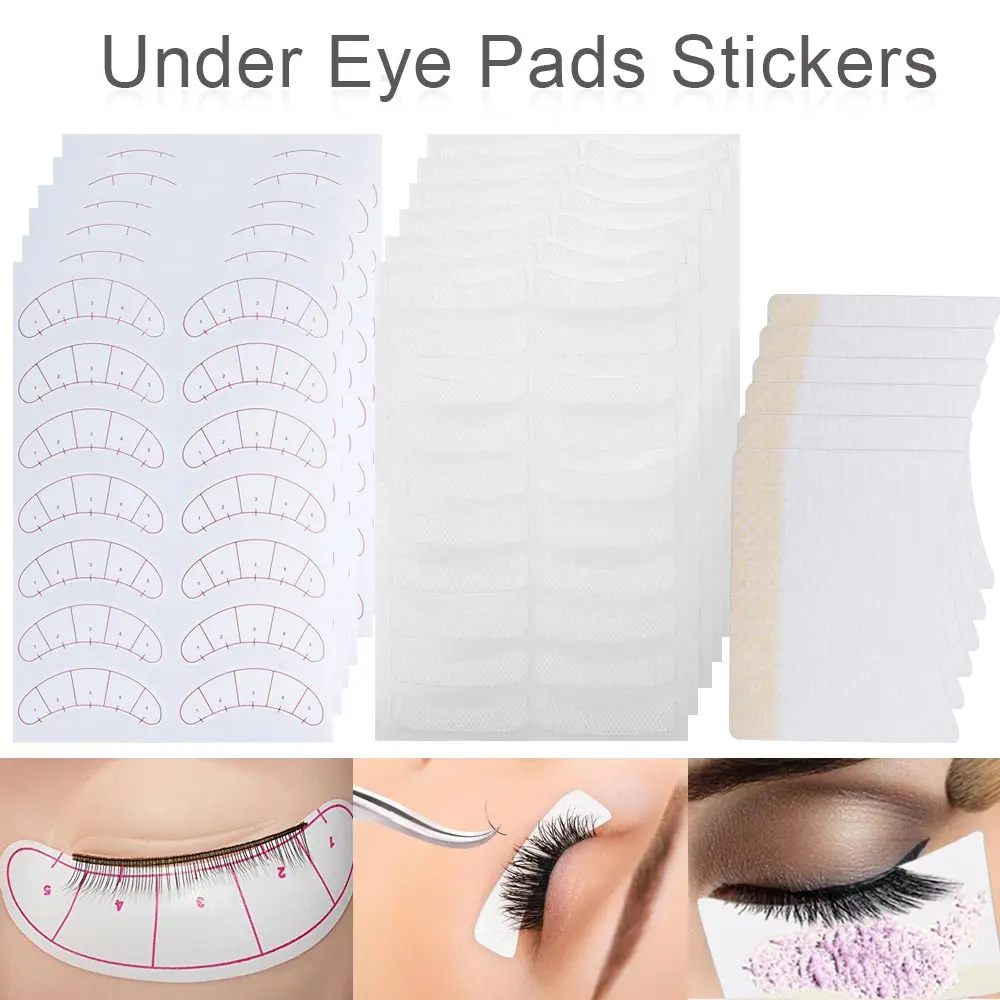 40/70/100Pcs Paper Patches Under Eye Pads Stickers Eye Lash Tips Wraps Grafting Eyelashes Patches Makeup Eyelash Extension Tools