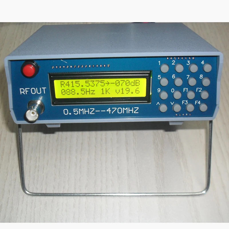 

0.5-470Mhz RF Signal Generator Meter Tester for FM Radio Walkie-Talkie Debug