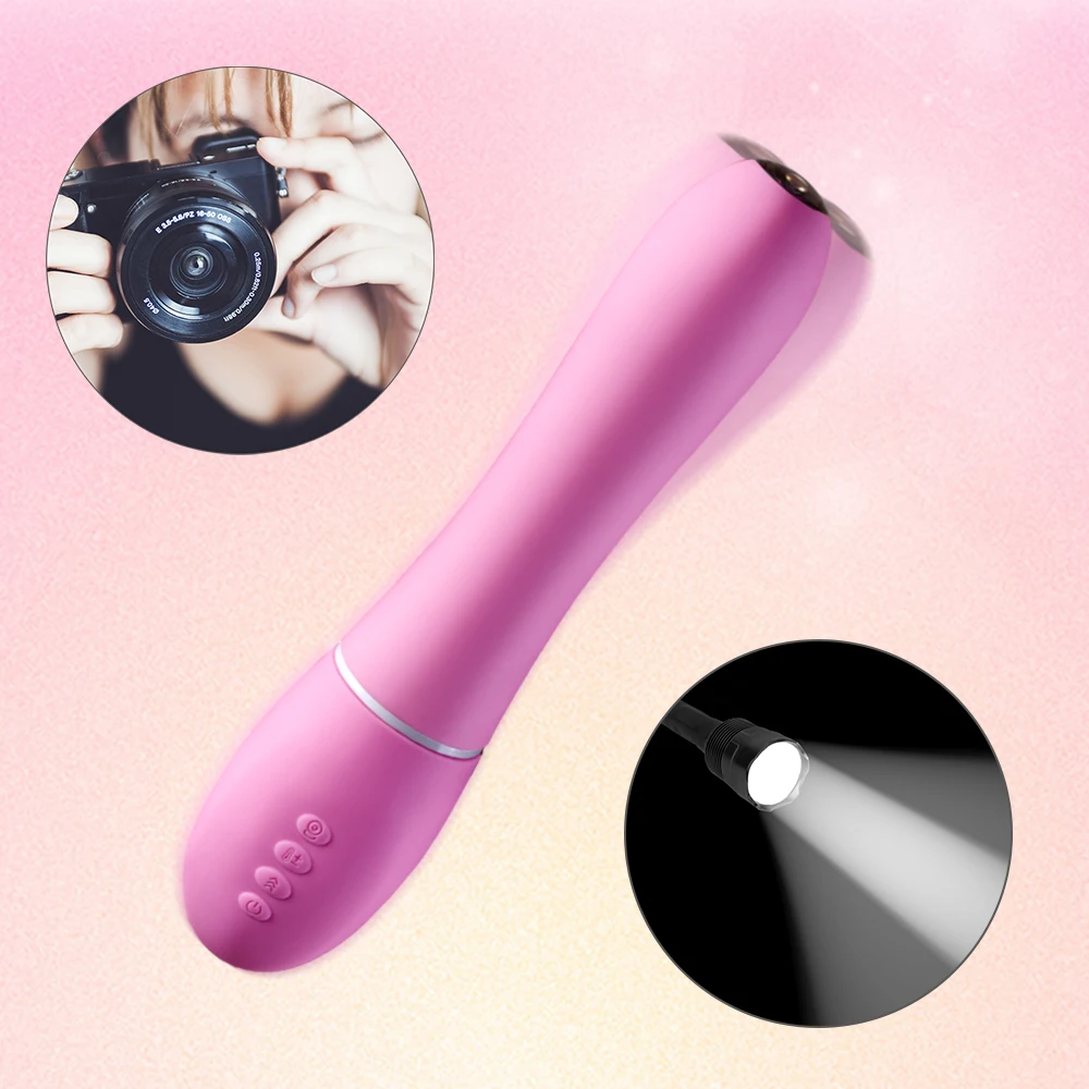 App Control Heating Dildo Vibrator Retractable Female Masturbator Light Illumination Endoscopic Camera Video Sex Toy for Couples