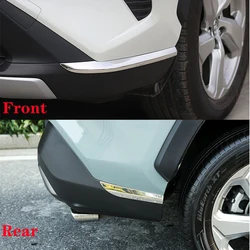 Car Styling Stainless Front Rear Bumper Protector Trim For Toyota RAV4 RAV-4 XA50 2019 2020 Accessories