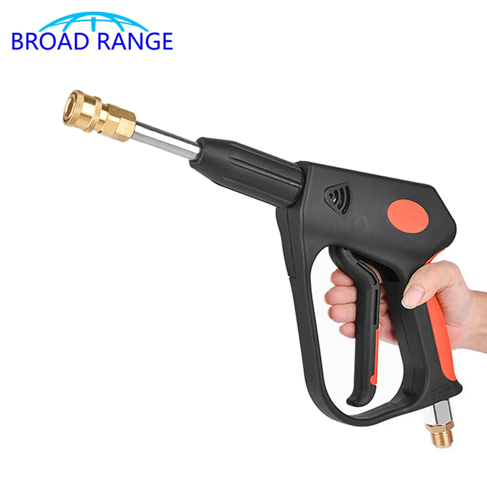 5000psi Total Brass Creamic Valve Core Gun Super High Pressure Washer Gun G3/8 Industrial Car Washer Car Cleaning Shop Water Gun