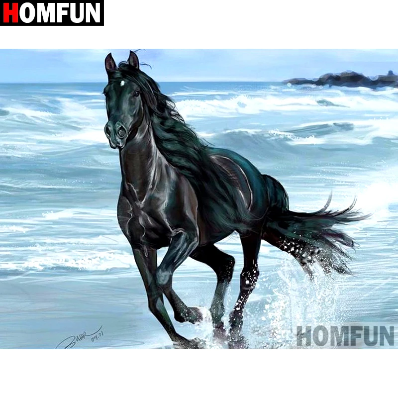 HOMFUN 5D Diamond Painting Full Drill Diamond Embroidery \