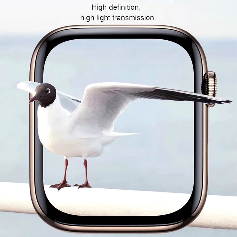 Screen Protector For Apple Watch 45MM 44MM 41MM 38MM 40MM 42MM Full Tempered Film for iWatch Series 8 7 6 SE 5 4 3 Not Glass view 5
