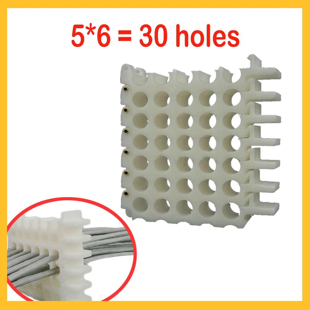 Cable Manager Wire Storage 30 Holes Cable Comb Tool Network Cable Management for Computer Room Line Helper Cable Holder