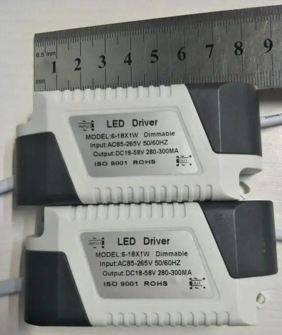 (6-18) x 1W 6W 10W 12W 18W Constant Current Dimming Dimmable LED Driver DC12V-50V 300mA For High Power LED Light