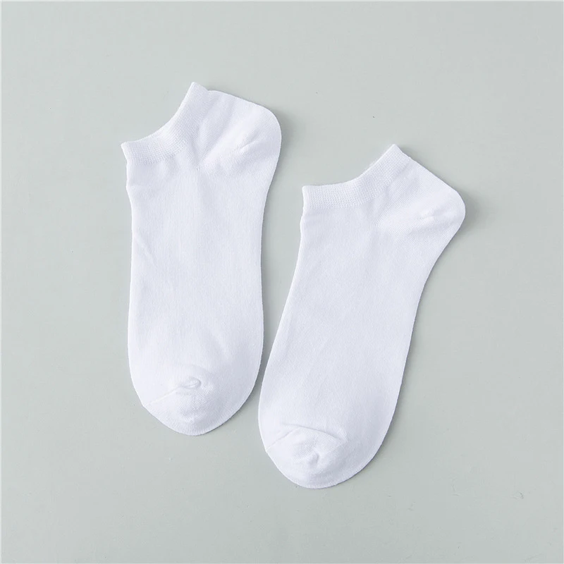 10 Pairs Solid Color Women Socks Breathable Sports socks Casual Boat socks Comfortable Cotton Ankle Socks Size 36-44 white black