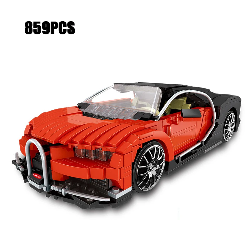 Super Sport Car Bugattis Veyron Moc Building Block Assembly Model Bricks Supercar Educational Toys Collection For Boys Gifts