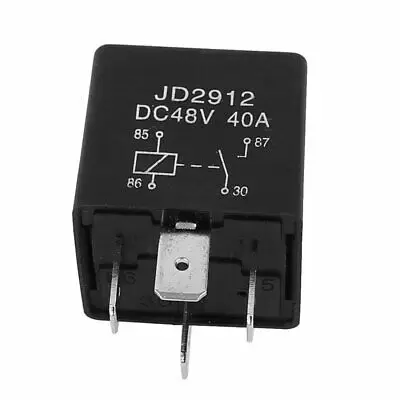 JD2912 DC 48V 40A 4 Pins SPST Vehicle Car Security Power Relay 5pcs