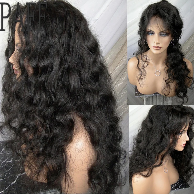 PAFF 13x6 Loose Wave Lace Front Human Hair Wigs Brazilian Deep Part Lace Frontal Wigs Pre plucked with Baby Hair