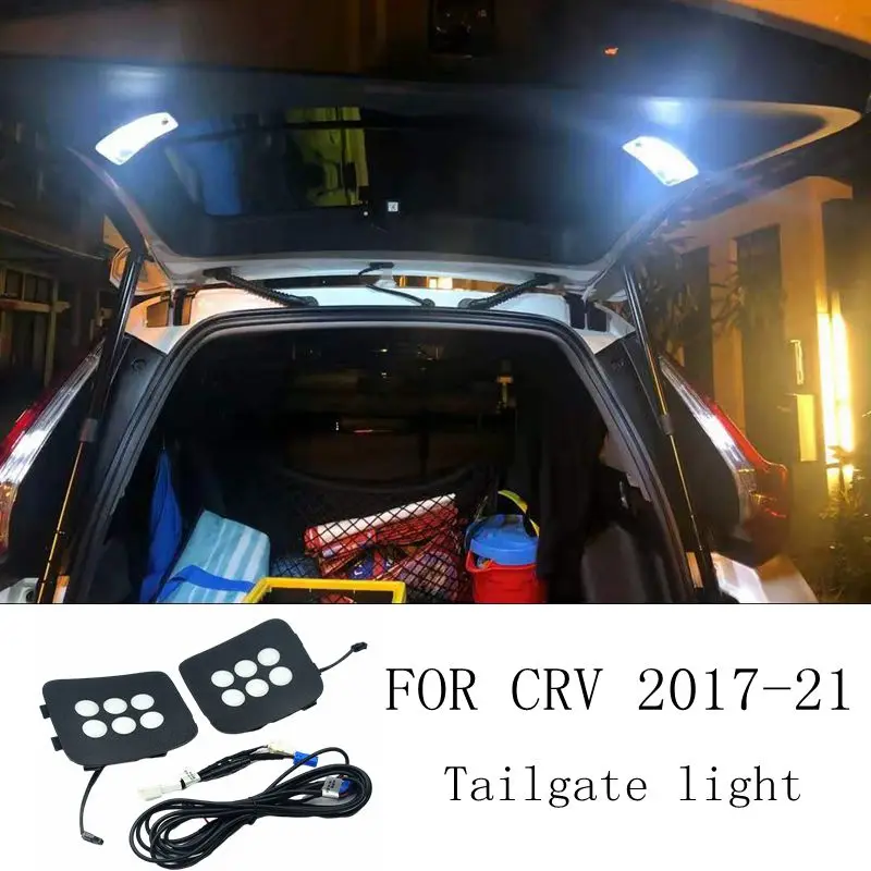 For Honda CRV 2017-2021 Tail Light Trunk Light Tailgate Lamp LED Car Night Tailgate Lamp Interior Refit Suitcase Light Camping