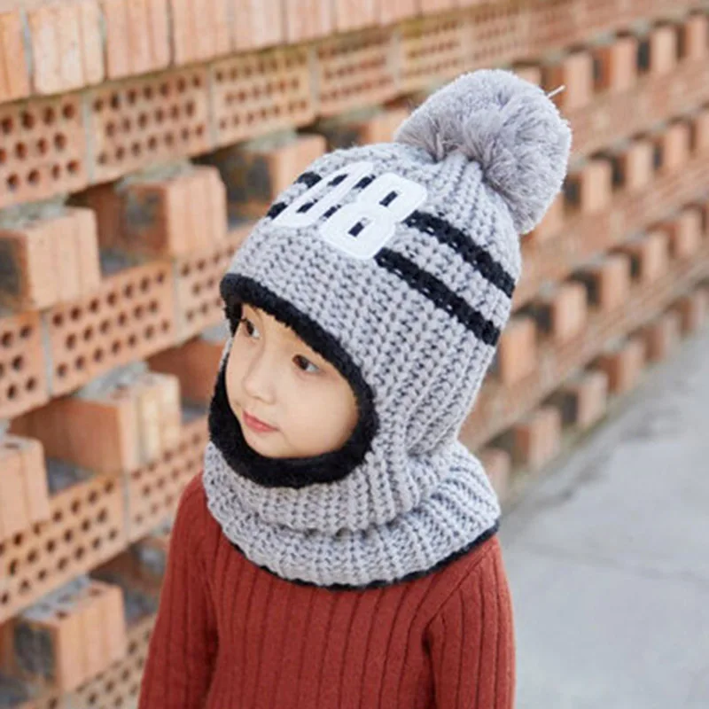 

MAERSHEI Winter kids hat Beanies girls Scarf Knitted Hat Caps Mask Gorras Bonnet Warm Winter Hats Women Skullies Beanies Hats