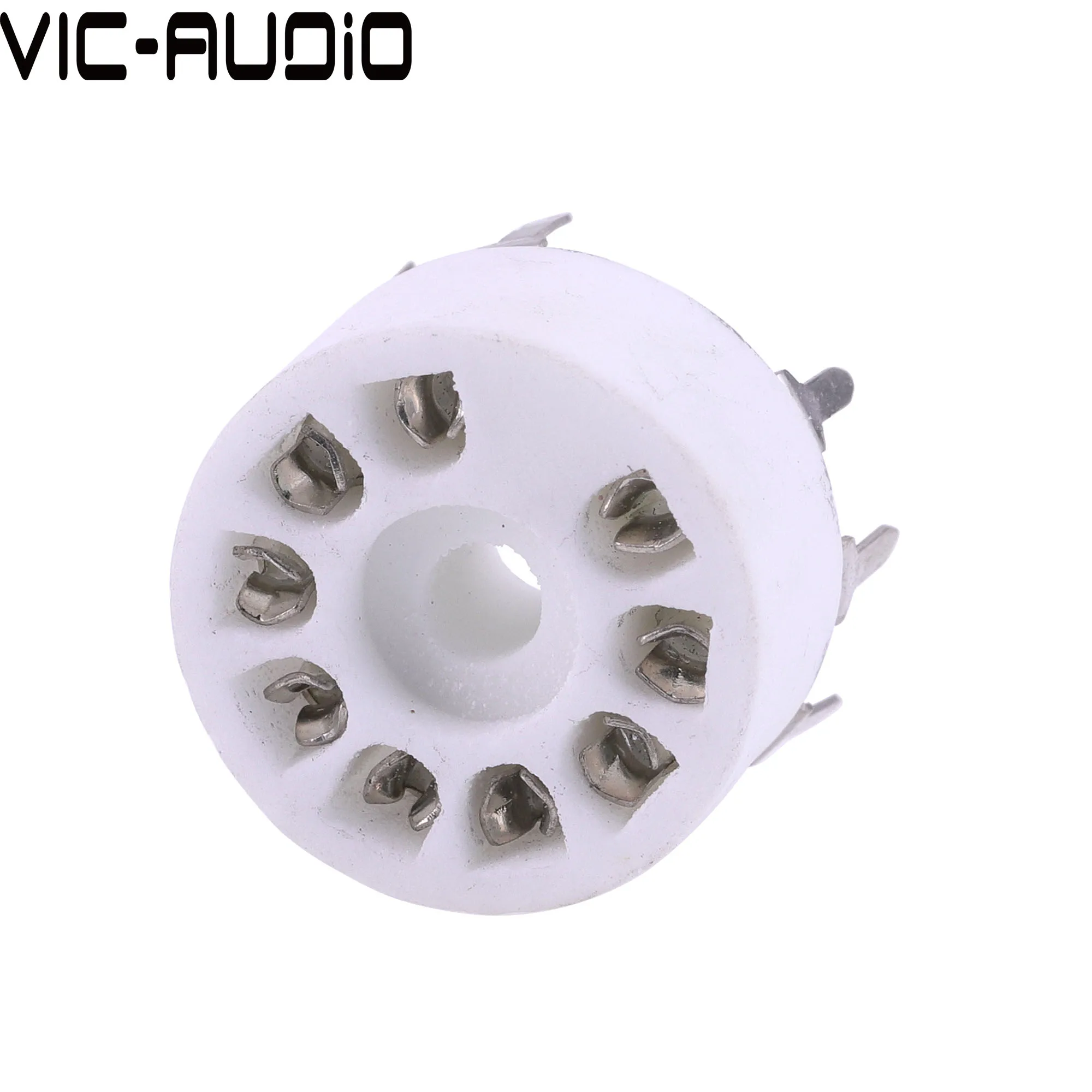 Ceramic B9A 9pin Valve Tube Socket GZC9-A For ECC82 ECC83 6DJ8 5670 6922 E88CC 12AX7 12AU7 Vacuum Tube Vintage Amp PCB Mount