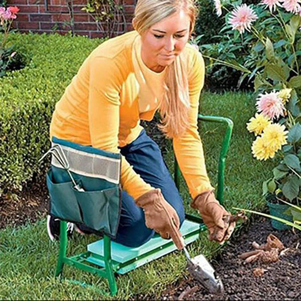 Newly 2 Pcs Tool Side Bag Pockets Pouch for Garden Bench Garden Kneeler Stools Gardening A Perfect Gift For Gardeners