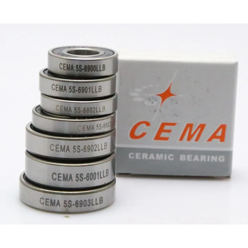 Cema Hybrid Ceramic Bicycle Bearings Cycling Bracket  Bottom Hub Bearing 6001/6801/6802/6803/6900/6901/6902/6903