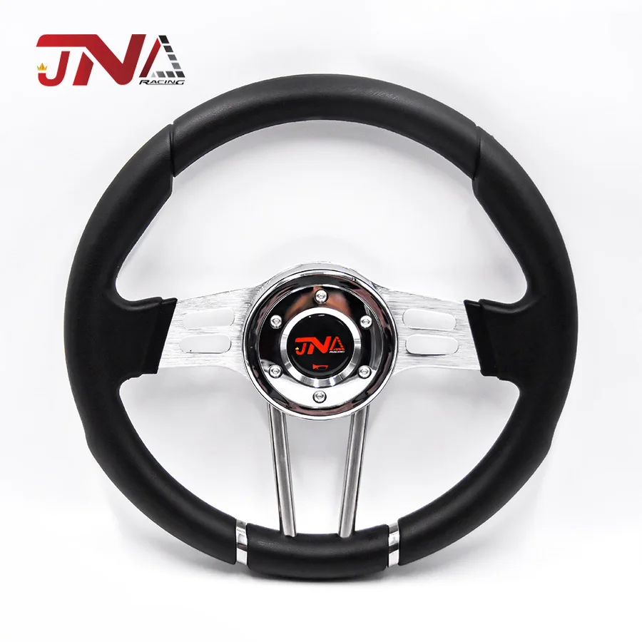 JNA Aluminum Spoke racing steering wheel for refitting car accessories universal Game Steer wheel