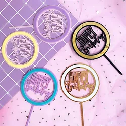 Birthday cake topper Decorations Baking cake Insert Decor Cupcake adult Baby Shower Happy Birthday Party Cake Top Flag Favors