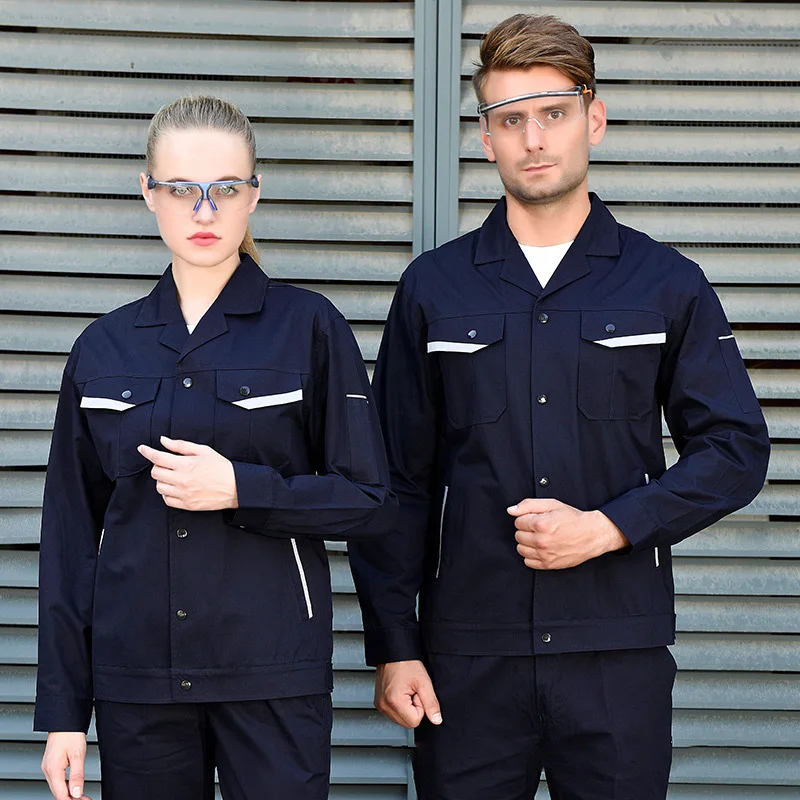 100% Cotton Welding Clothing Men Women Jacket+Pants Summer Thin Machine Repairmen Welder Auto Workshop COverall Durable Uniform