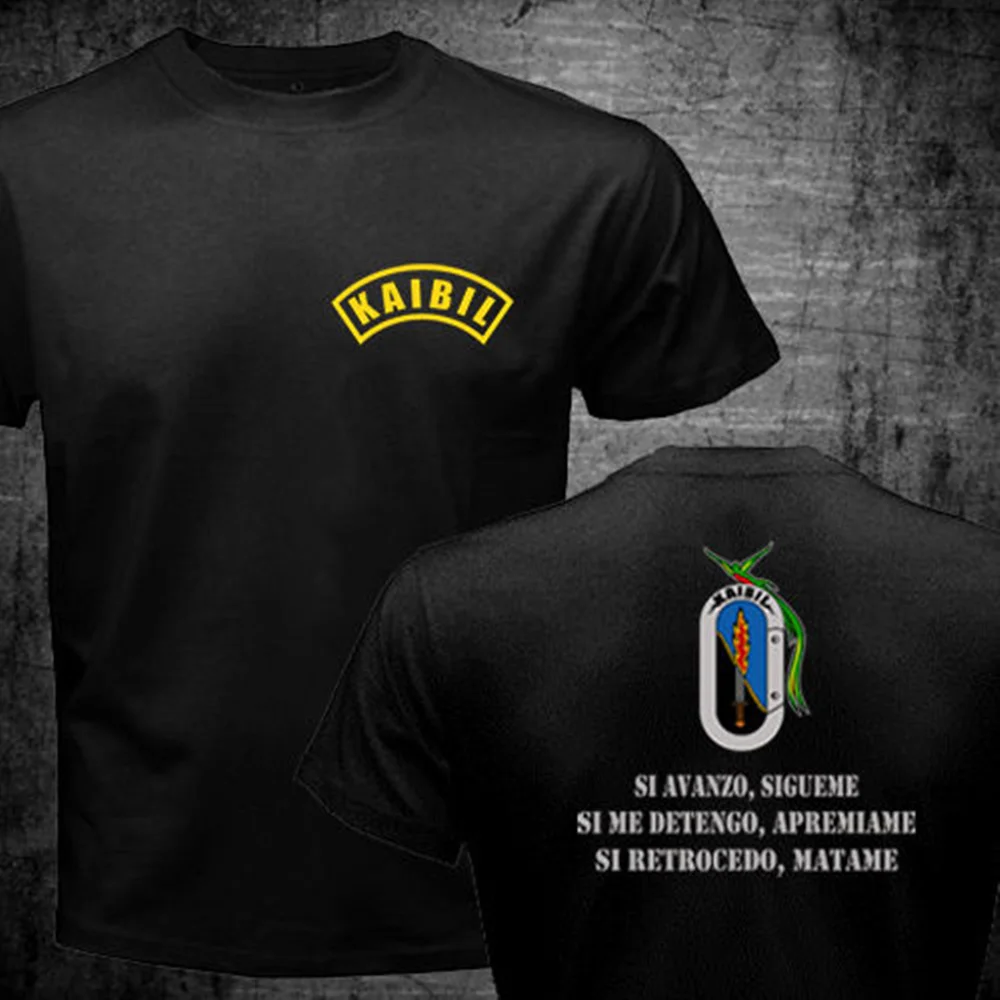 Kaibil Kaibiles Guatemalan Special Force T shirt men two sides gift casual tee shirt USA size