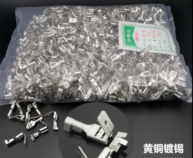 1000pcs  Anti-back spring 6.3*0.8 plug spring male and female plug spring back insert spring insert ispring