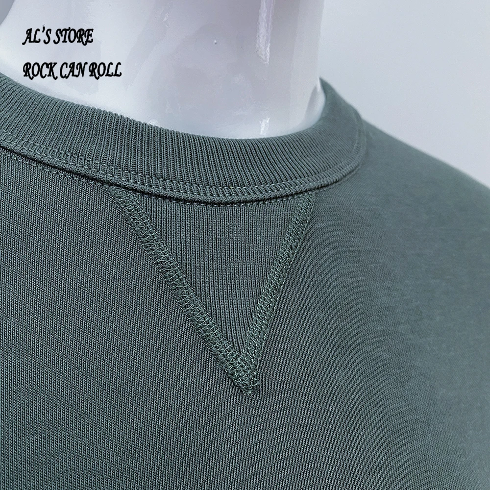 AL6163 Super Quality Heavy Thick Pullover Mans Big Cozy Flexible 400g 14.1oz Cotton Warm Shirt 10 Colors