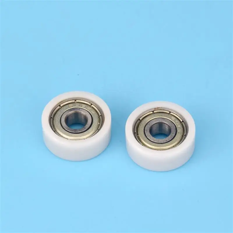 20 Stück/100 Stück 6*20*8,5 mm 606ZZ Lager POM Kunststoffbeschichtetes Riemenscheiben-Tür- und Fensterführungsrad Geräuscharmes Flachrollenrad 6x20x8,5 mm – Detail 2