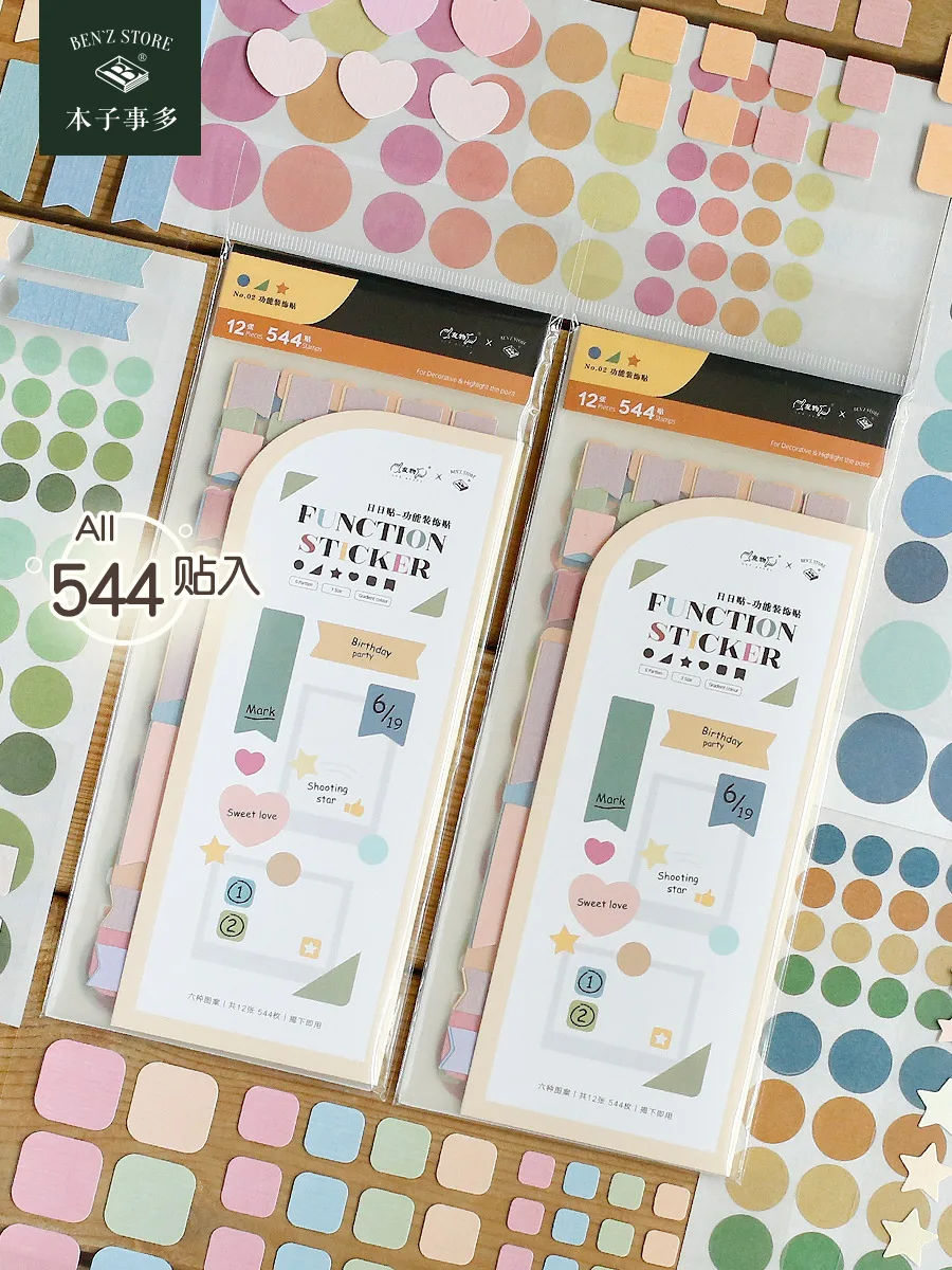 Multifunctionele Foto Hoek Sticker Note Marker Planner Stickers Gift Seal Sticker Journaling Briefpapier Notebook Accessorries