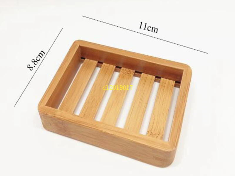 4 Styles Bamboo Soap Dish Natural Soap Holder Storage Soap Rack Plate Box Container for Bath Shower Plate Bathroom