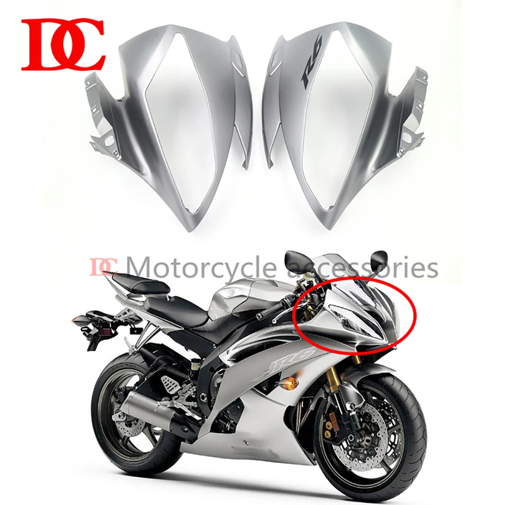 Suitable for YAMAHA YZF600 R6 2006 2007 Before the Upper Fairing Nose Before Chimney Headlight Surrounding Protection Shell