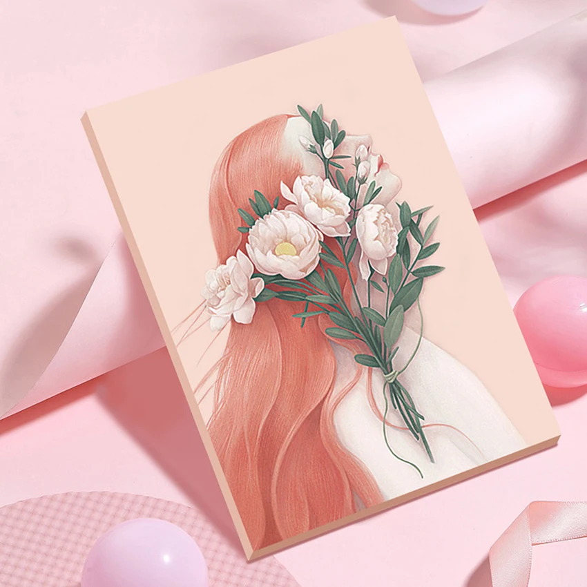 만화 데스크탑 플립 드레싱 미러 다기능 뷰티 스타일링 메이크업 거울 접는 포켓 화장 거울 화장품 도구