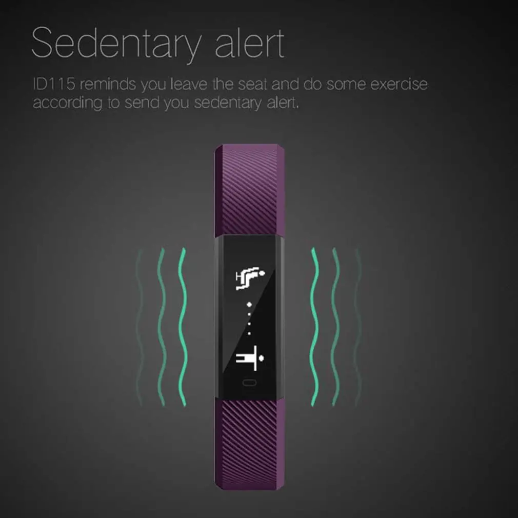 LEMFO ID115 Pedometer Sleep Monitoring Sport Alarm Clock Smart Bracelet Fitness Tracker for iOS for Android