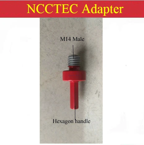 

NCCTEC Adaptor adapter screw thread M14 male-Hexagon Hex handle Reducer for Angle hand-held Grinders polishers with M14 spindle